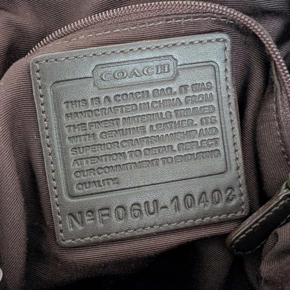 Vintage Y2K Coach Signature Legacy Convertible Crossbody‎ Bag 10403